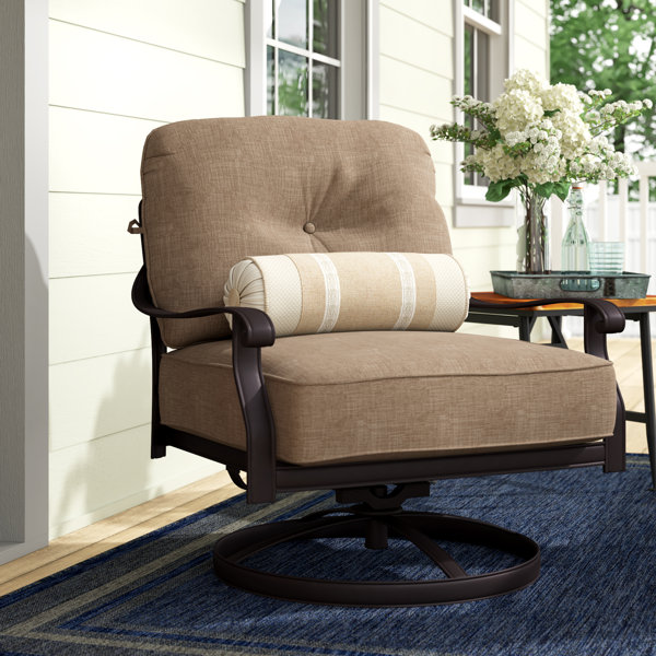 Three Posts™ Lebanon Swivel Patio Chair with Cushions & Reviews Wayfair